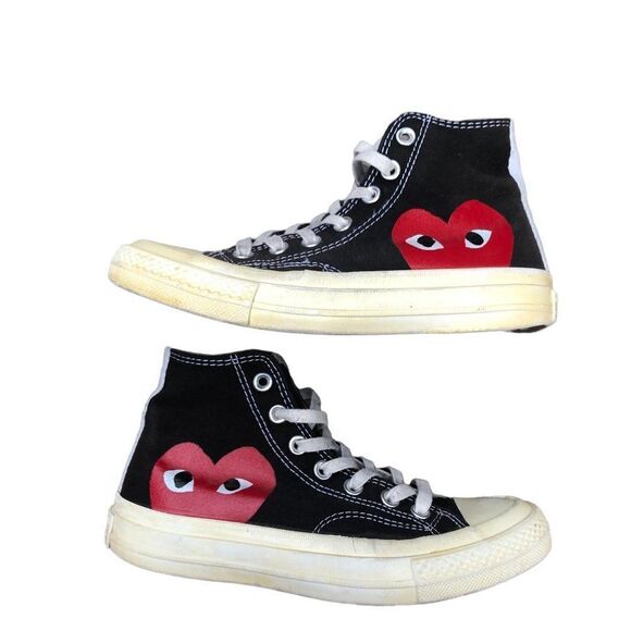 CONVERSE X comme des garcons converse PLAY chuck 70 high top CDG converse - Picture 2 of 14